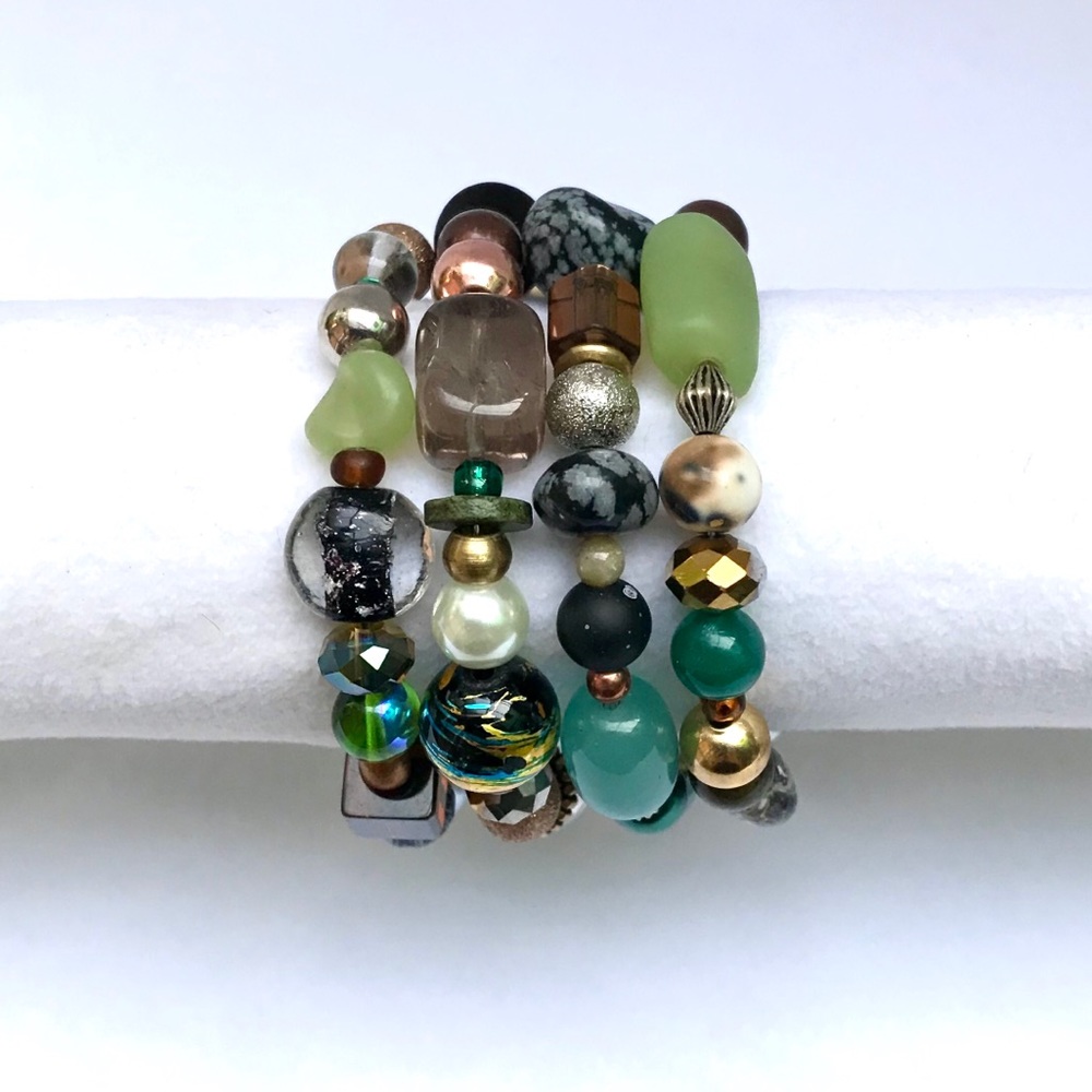 Handmade Bracelet with Vintage and Modern Elements (NB49-5H) New Without Tags - Picture 4 of 9